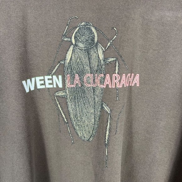 2007 Ween La Cucuracha Men's 100% Cotton Glidan Band T-Shirt in Brown Size XL - Picture 2 of 7